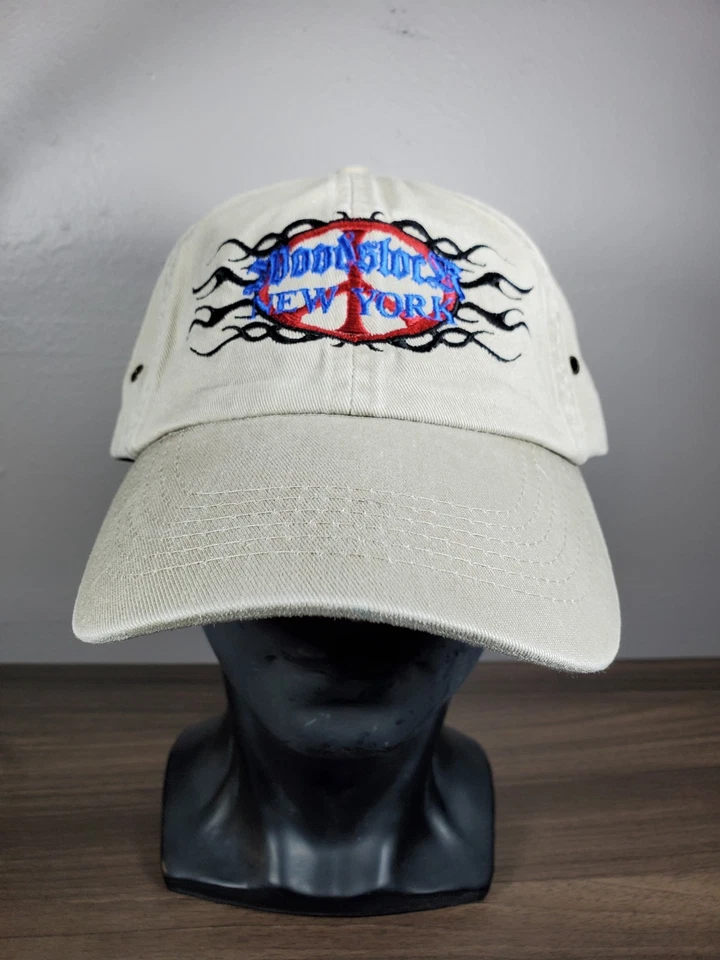 Gorra Woodstock Nueva York Paz Tribal Bordada Festival de Música de Nueva York 1999 Y2K Foto 4 de 4