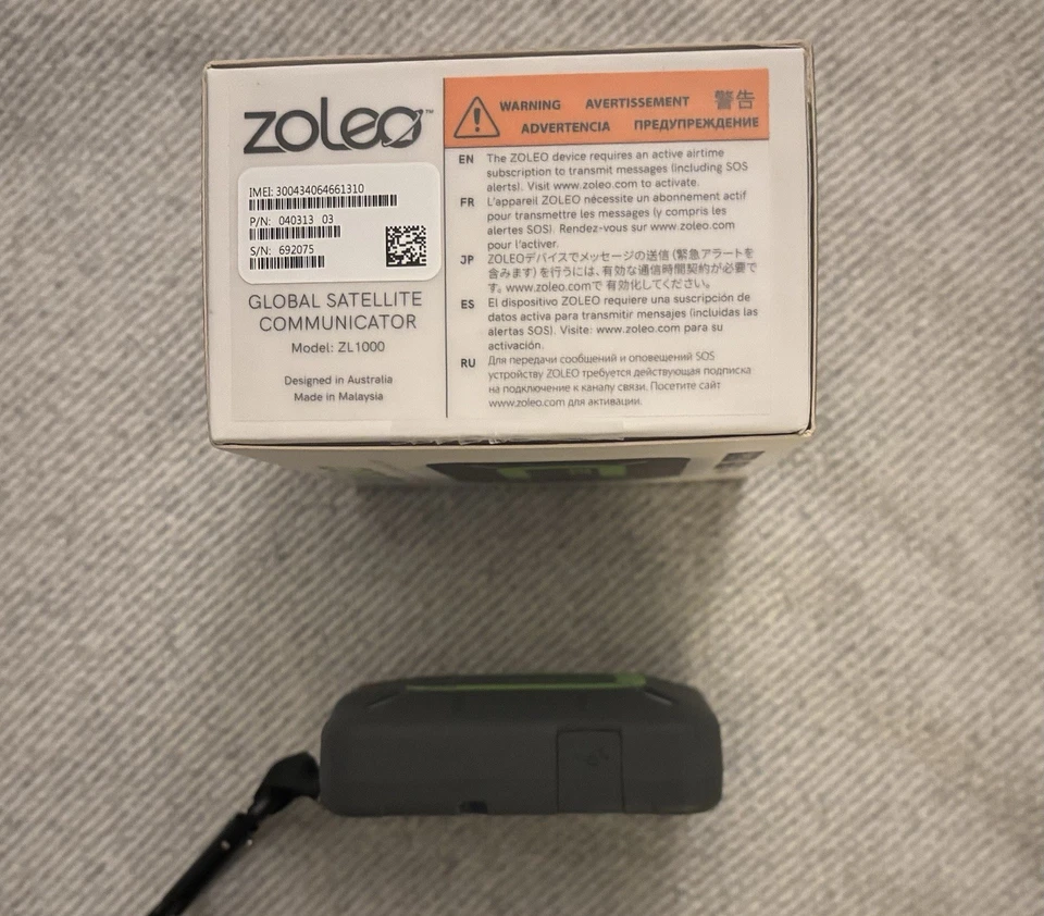 Unidades Zoleo Global Satellite Communicator usadas en excelente estado con caja Foto 2 de 4