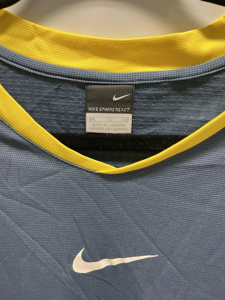 RARE RF FEDERER US OPEN 2005 TENNIS SHIRT NIKE SIZE Men’s XL - Image 4 of 4