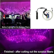 RGB Fiber Optic Starlights Kit RF Remote Control For Limo Headliner Lighting