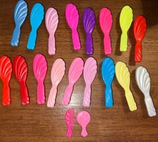 19 Barbie Doll Vintage Shell Hair Brush 1990's Lot