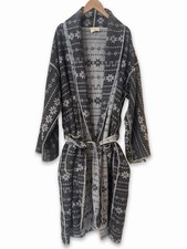 David Fussenegger Textil Austrian Soft Cotton Robe &ndash; Fair Isle / Nordic Pattern