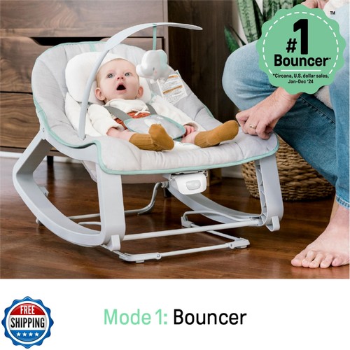 Ingenuity Keep Cozy 3-in-1 Grow with Me Vibrating Baby Bouncer, Seat and Infa - Picture 5 of 5