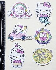 Hello Kitty / 6 Vinyl Stickers.