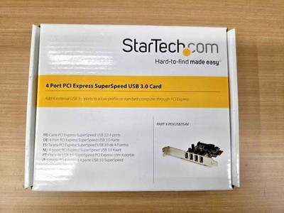 StarTech PEXUSB3S4V 4-Port PCI Express SuperSpeed Controller Card