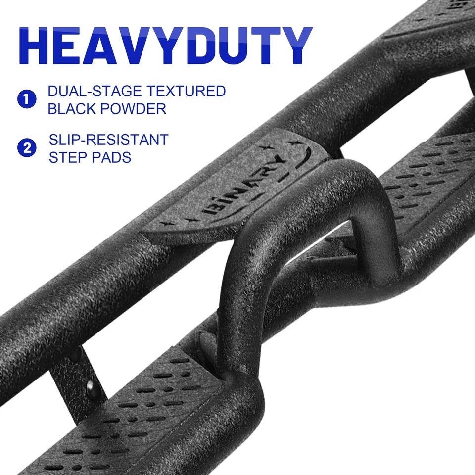 For 2005-2026 Nissan Frontier Crew Cab Drop Steps Black 4Step Bar Running Boards Foto 4 de 4