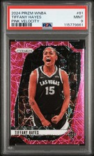 2024 Panini Prizm WNBA - Tiffany Hayes #81- Pink Velocity /79 - PSA 9 - PINK /79