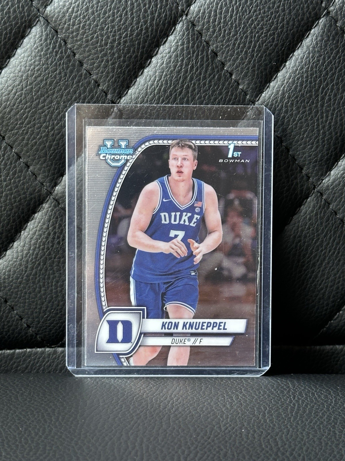 2024-25 Bowman Chrome University U Duke Kon Knueppel 1st Bowman Base #48