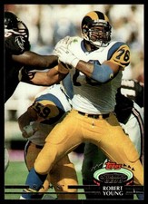 1992 Stadium Club Robert Young Los Angeles Rams #418