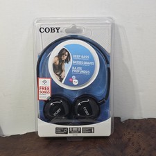 COBY CV135 Deep Bass DJ Stereo Headphones 40m...