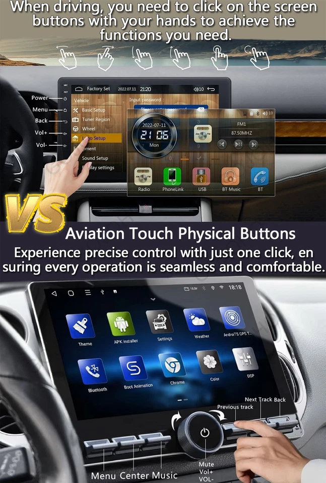 Radio estéreo para automóvil Android 15 WiFi GPS navegación Carplay para Honda Fit Jazz RHD 2014-18 Foto 4 de 4