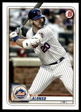 Pete Alonso 2020 Bowman #98 New York Mets FREE SHIPPING AutographDen