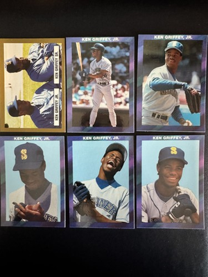 #ad #ad KEN GRIFFEY JR Dealer Oddball Lot of 6 MLB Cards Seattle Mariners HOF 1571 $11.43
