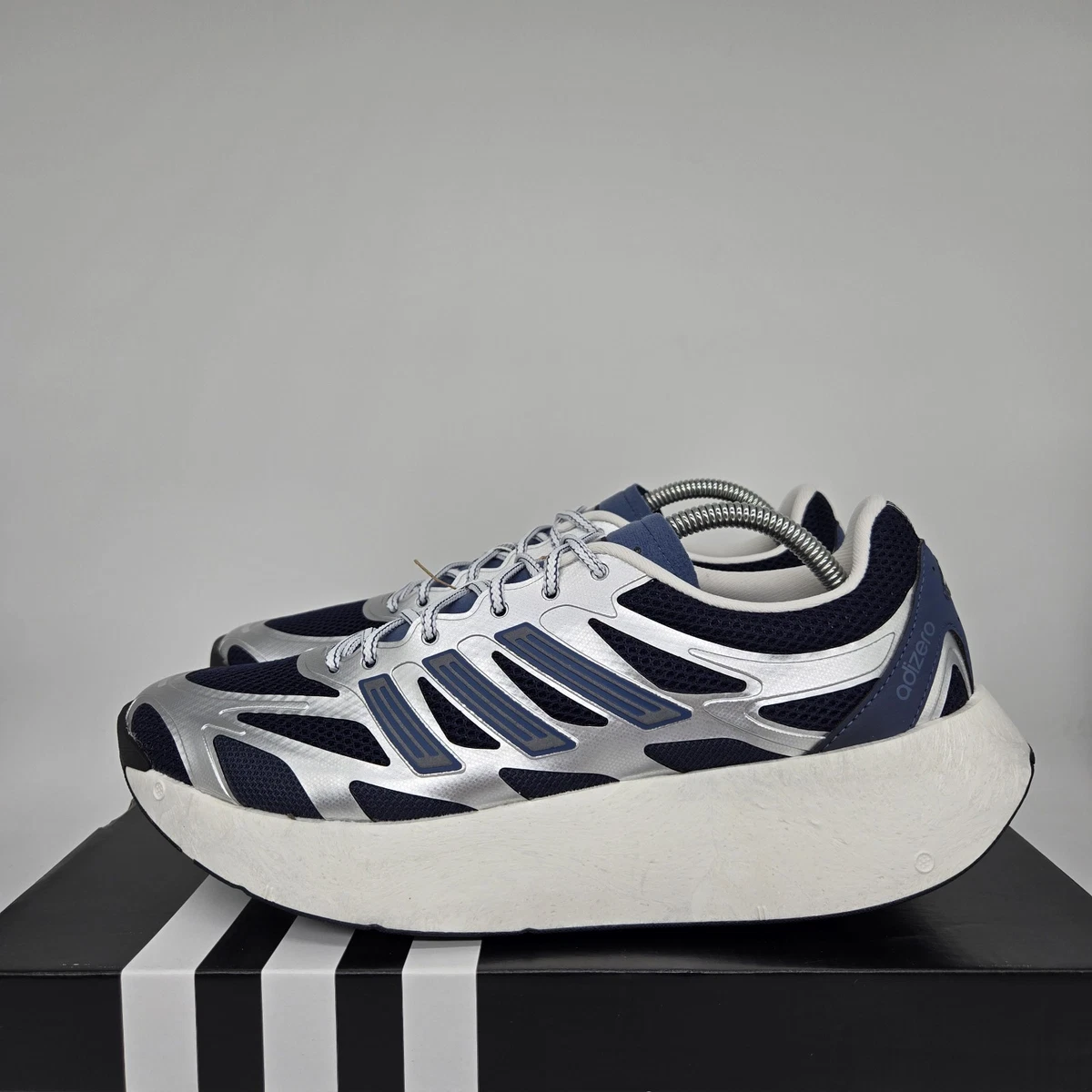 New Adidas Adizero Aruku \'Silver Metallic Legend Ink\' Men\'s Shoes Size 10 adidas Running Adizero Aruku Shoes in Silver Metallic/Legend  main image 4