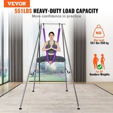 US Aerial Yoga Frame Yoga Hammock, 9.67 ft Height Professional Yoga Swing St