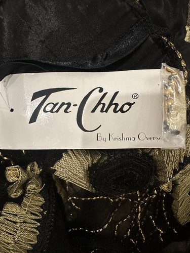 New With Tags VTG 80’s Tan Chho Evening Jacket Gold Bead Sequin Women Dynasty - Picture 13 of 16