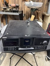 Sony CDP CX235 Mega Storage 200 CD Compact Disc Player Black Working No Remote