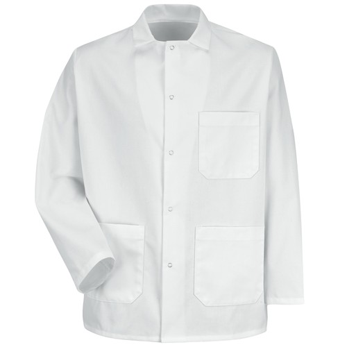 Red Kap Gripper-Front Short Butcher Coat - Picture 1 of 3