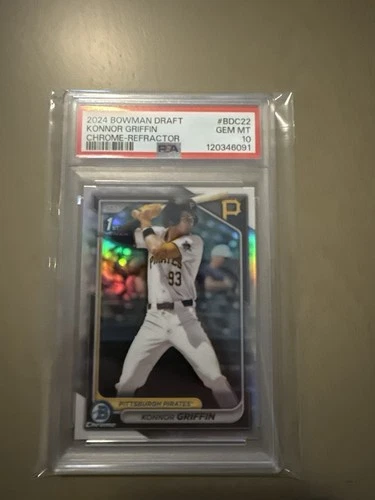 2024 Bowman Draft Konnor Griffin 1st Chrome Refractor PSA 10 GEM MINT 💎 BDC-22