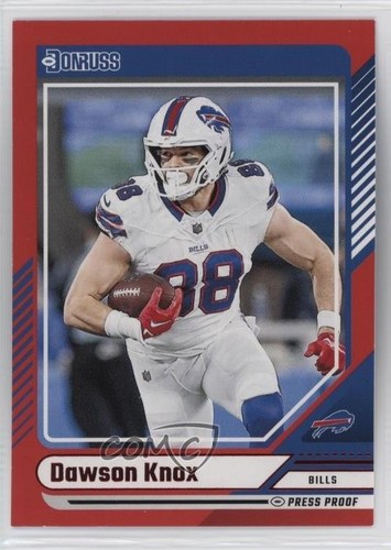 2024 Panini Donruss Red Press Proof Dawson Knox #4