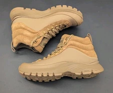 Danner Mens Trail Trainer Mid 4" Coyote Brown Lightweight 8.5 Hiking Boots READ!