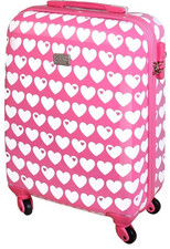 KARRY Trolley Handgepäckkoffer Kinder rosa Herzen