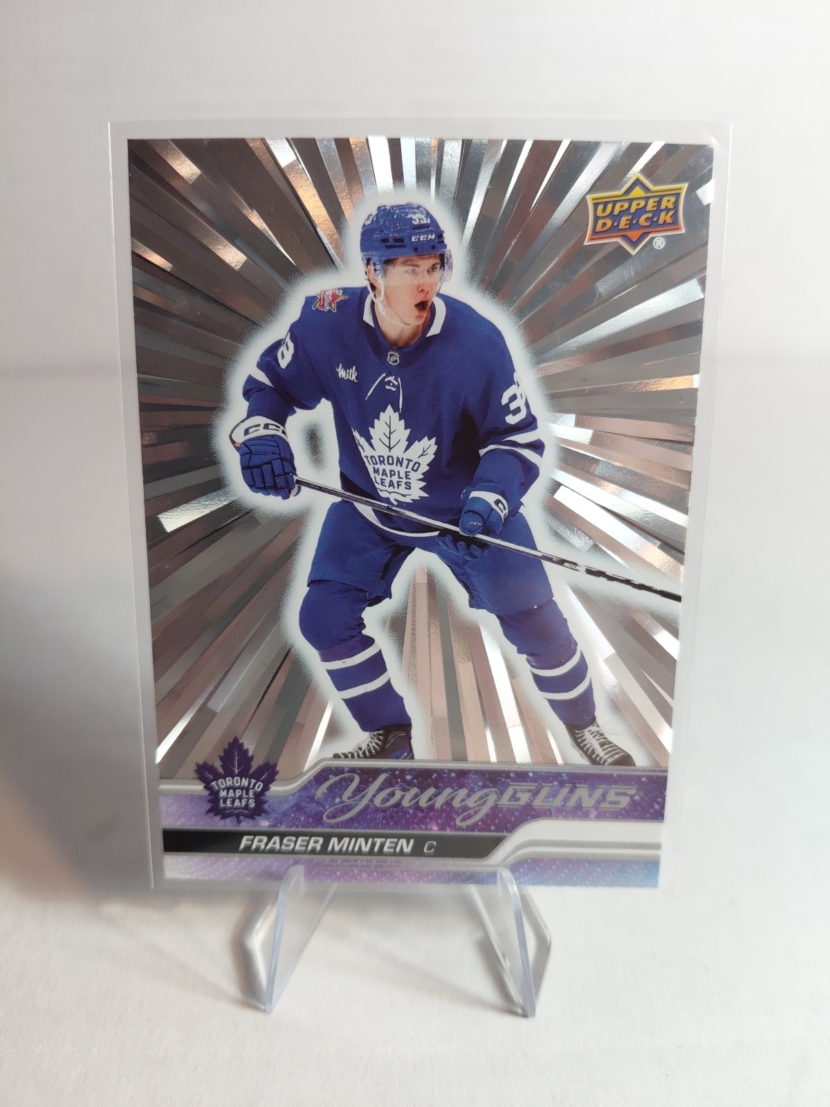 2023-24 Upper Deck Series 2 - Young Guns Fraser Minten #482 Outburst (RC)