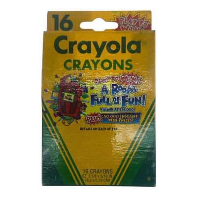 1996 Crayola Crayon 16-Count 'Play to Win' Binney & Smith Contest CONDITION READ