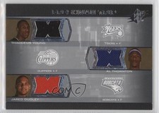 2007-08 SPx Freshman Trip Jerseys Thaddeus Young Al Thornton Jared Dudley fm0