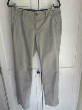 Eddie Bauer Women's Pants Legend Wash Straight Midrise Chino Tan Khaki Sz 8