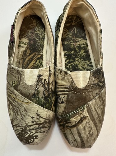 Zapatos sin cordones Real Tree Girl Advantage talla 9M MAX-1 camuflados para mujer usados - Imagen 9 de 10