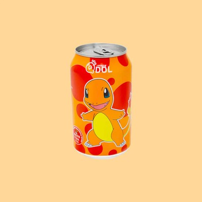 QDOL Pokemon Soda Charmander Lychee 11.16oz (Korea) Exotic Snacks