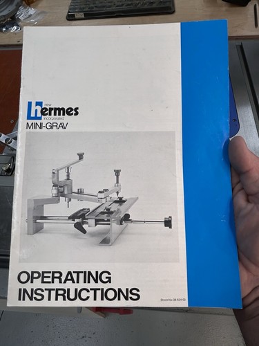 MUY RARA NUEVA MÁQUINA DE GRABADO PORTÁTIL HERMES MINI-GRAV FUNCIONA A-1 GEMA COMPLETA - Imagen 7 de 24