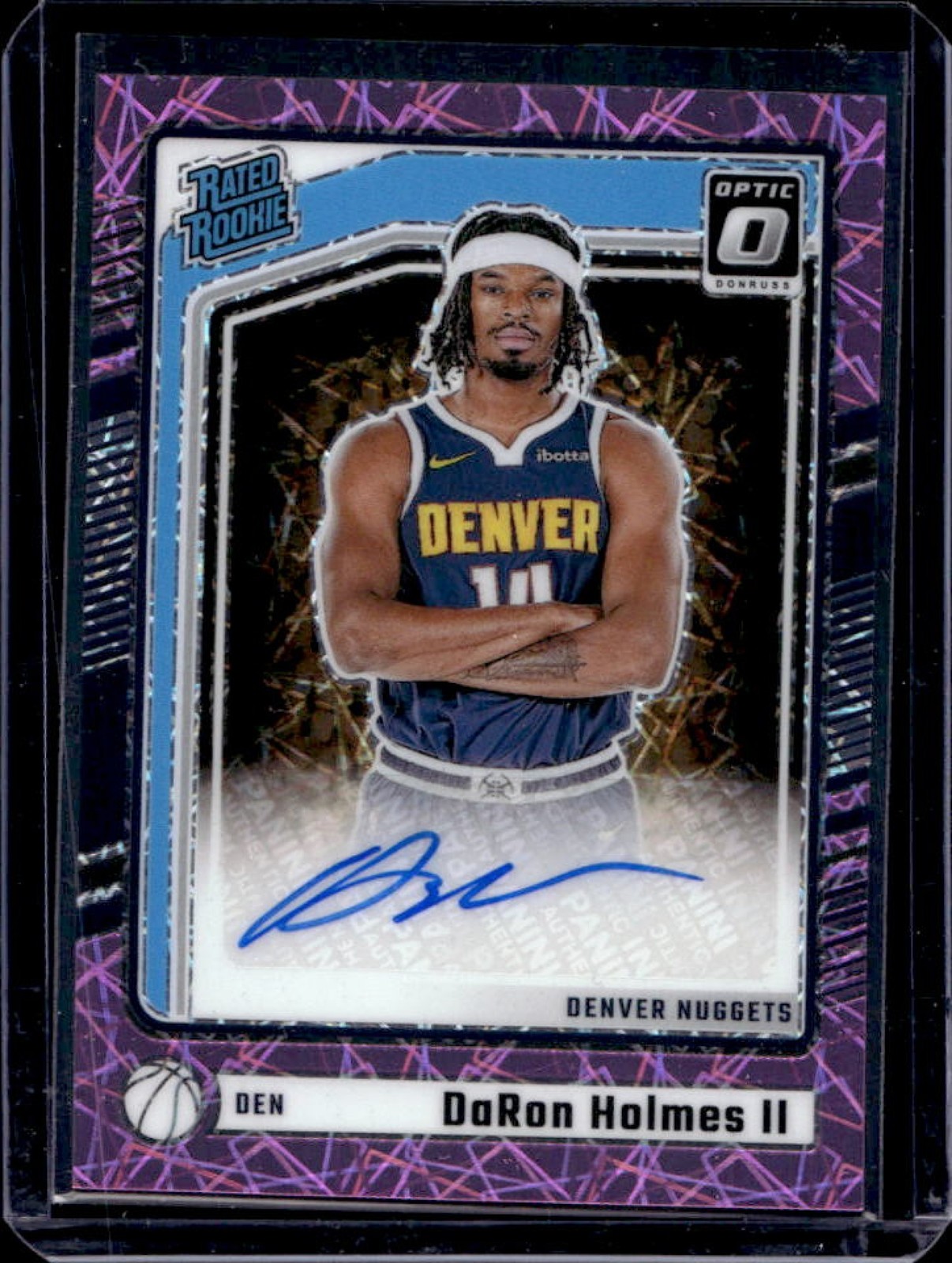 2024-25 Donruss Optic DaRon Holmes II Rated Rookie Pink Velocity RC Auto #39/79