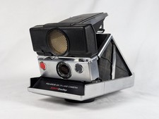 EX COND Polaroid SX-70 Land Camera Sonar OneStep Black - TESTED - WORKS gcc