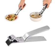 ThFmlva Hot Plate Gripper Professional Stainless Steel Non-Slip Bowl Holder A...