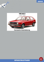 PDF VW Golf 2 1984-1992 Reparaturanleitung Karosserie Instandsetzung