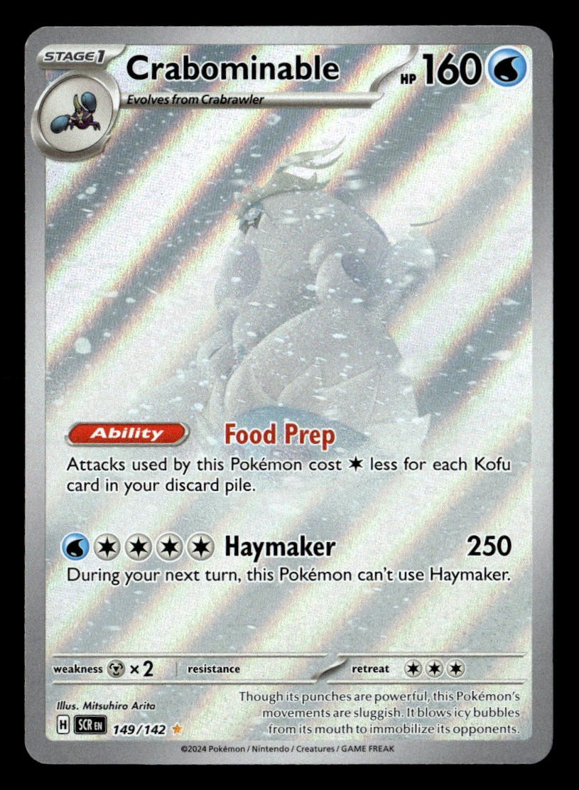 Pokemon Crabominable #149/142 tcg Near Mint or Better