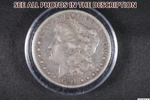 NobleSpirit } 1891 CC Morgan Silver Dollar Very Fine