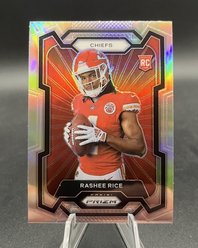 2023 Prizm Football RASHEE RICE Silver Rookie Card RC Chiefs #326