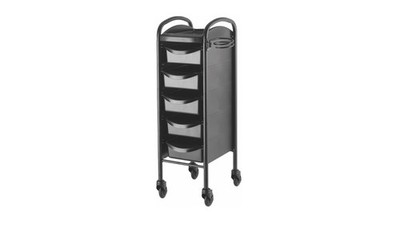 Efalock Work Trolley PICCOLO  6002 CliCTEC  Black Stackboy Salon Aid