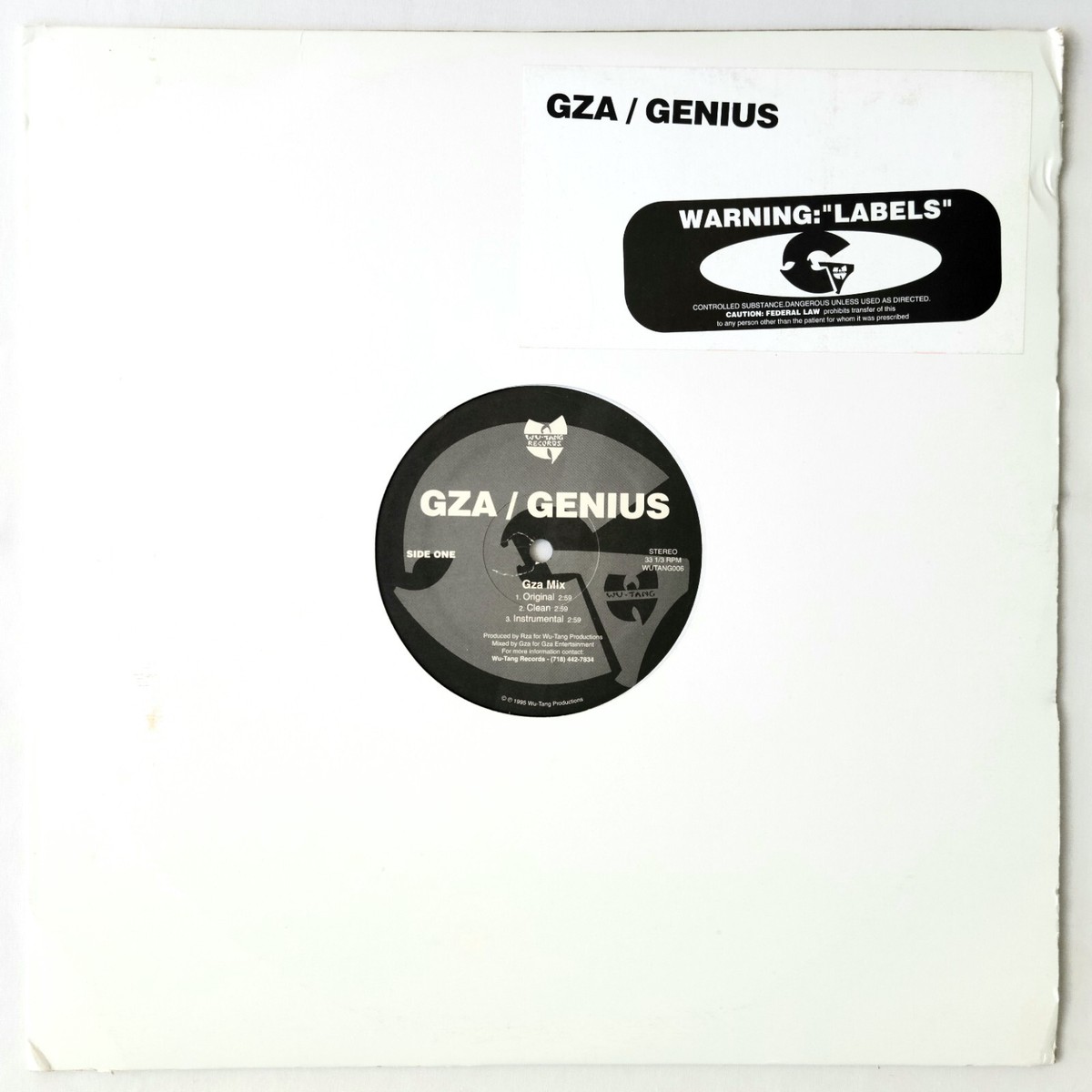未開封 新品 シールド GENIUS GZA WU-TANG CLAN Wu-Tang Clan Shield Genius Gza US Original 1st Press | eBay