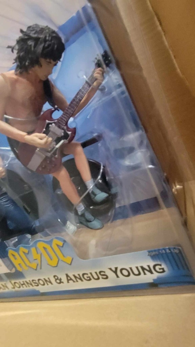AC/DC Brian Johnson & Angus Young フィギュア AC/DC ~ Brian Johnson & Angus Young 2007 Reel Toys Action