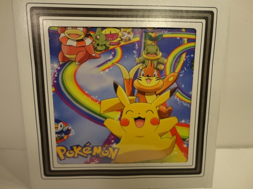 Pokemon Pikachu & Friends Glossy Art Print 6" x 6"- In Clear Plastic-Matted - Picture 1 of 2