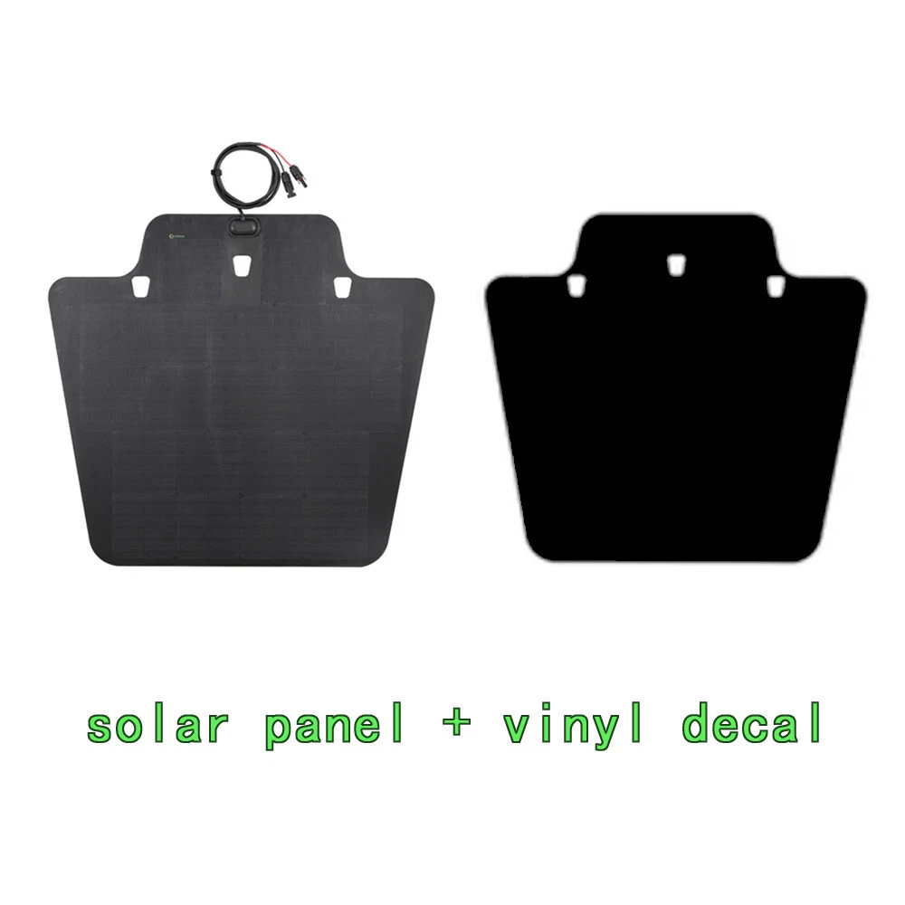 solar panel + vinyl decal