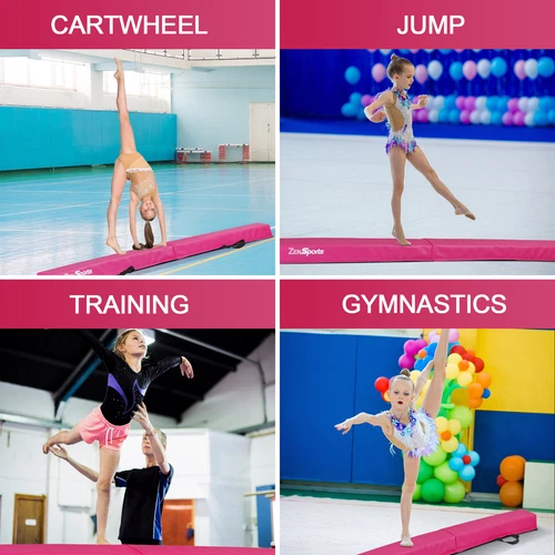 6 Fuß faltbarer Schwebebalken mit rutschfester Basis Gymnastik Trainingsgerät 3 Farben - Bild 16 von 28