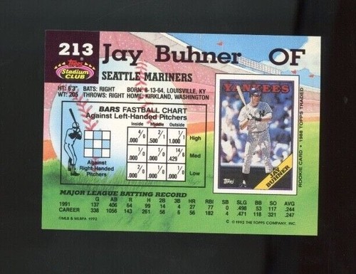 1992 Stadium Club Baseball, Card Variants, # 1 to # 250, U-PICK, NM/M, RB4 - Picture 405 of 485