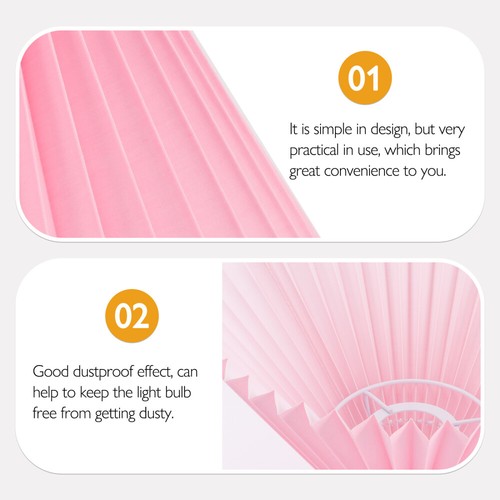 Table Lamp Shape Pendant Light Shades Pleated Lamp Cover Lamp Shades Table Lamps - Picture 5 of 11