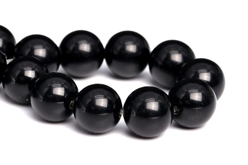 Cuentas sueltas de piedras preciosas redondas de grado A de obsidiana negra natural 4/6/8/10 mm - Imagen 11 de 11