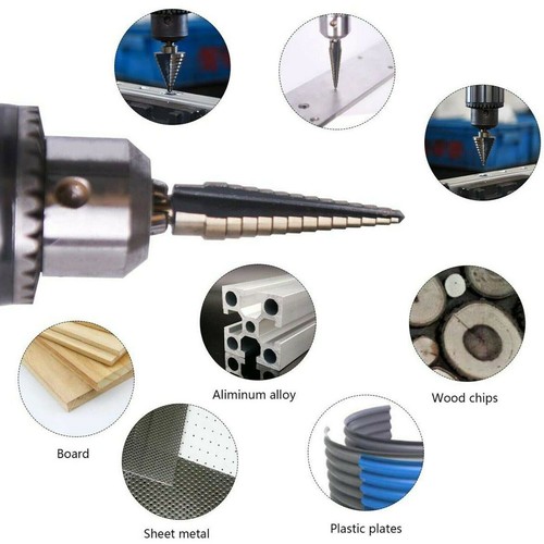 Brocas HSS avellanado de cobalto 5 piezas, ángulo de bisel para herramientas industriales - Imagen 4 de 7